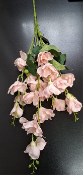 Lisianthus artificial roz pal – flori mici decorative 60 cm